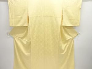 蜀江に華紋織り出し色無地着物